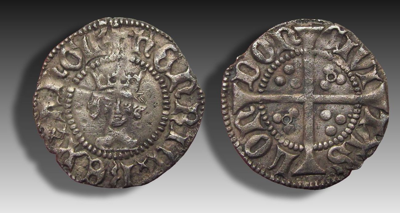 House Of Lancaster Ar Halfpenny -- Annulet Issue -- 1422-1430 A.d 