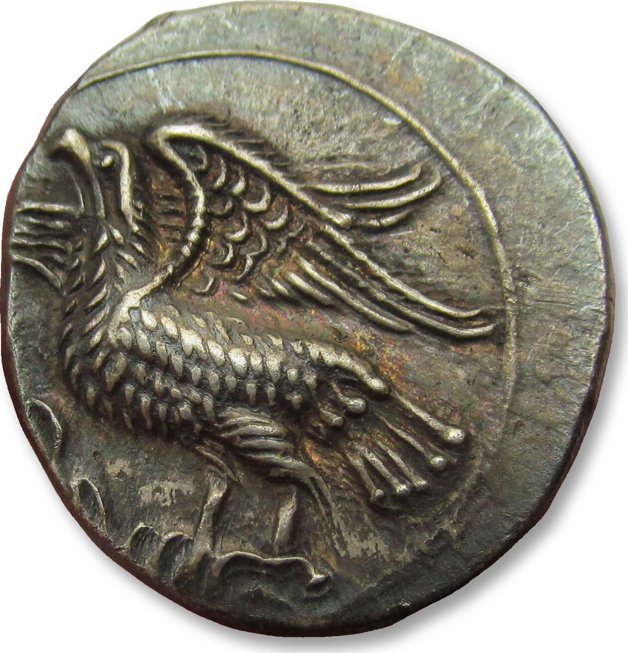 ANCIENT GREECE AR nomos 350300 B.C. Bruttium Kroton (Croton) a