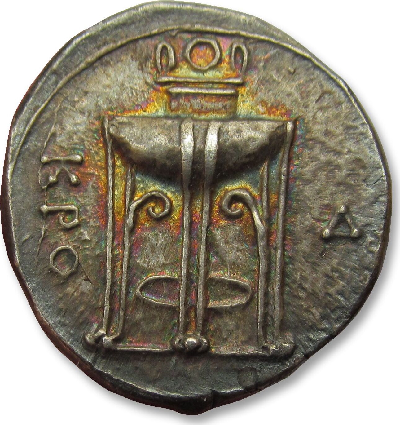ANCIENT GREECE AR nomos 350300 B.C. Bruttium Kroton (Croton) a
