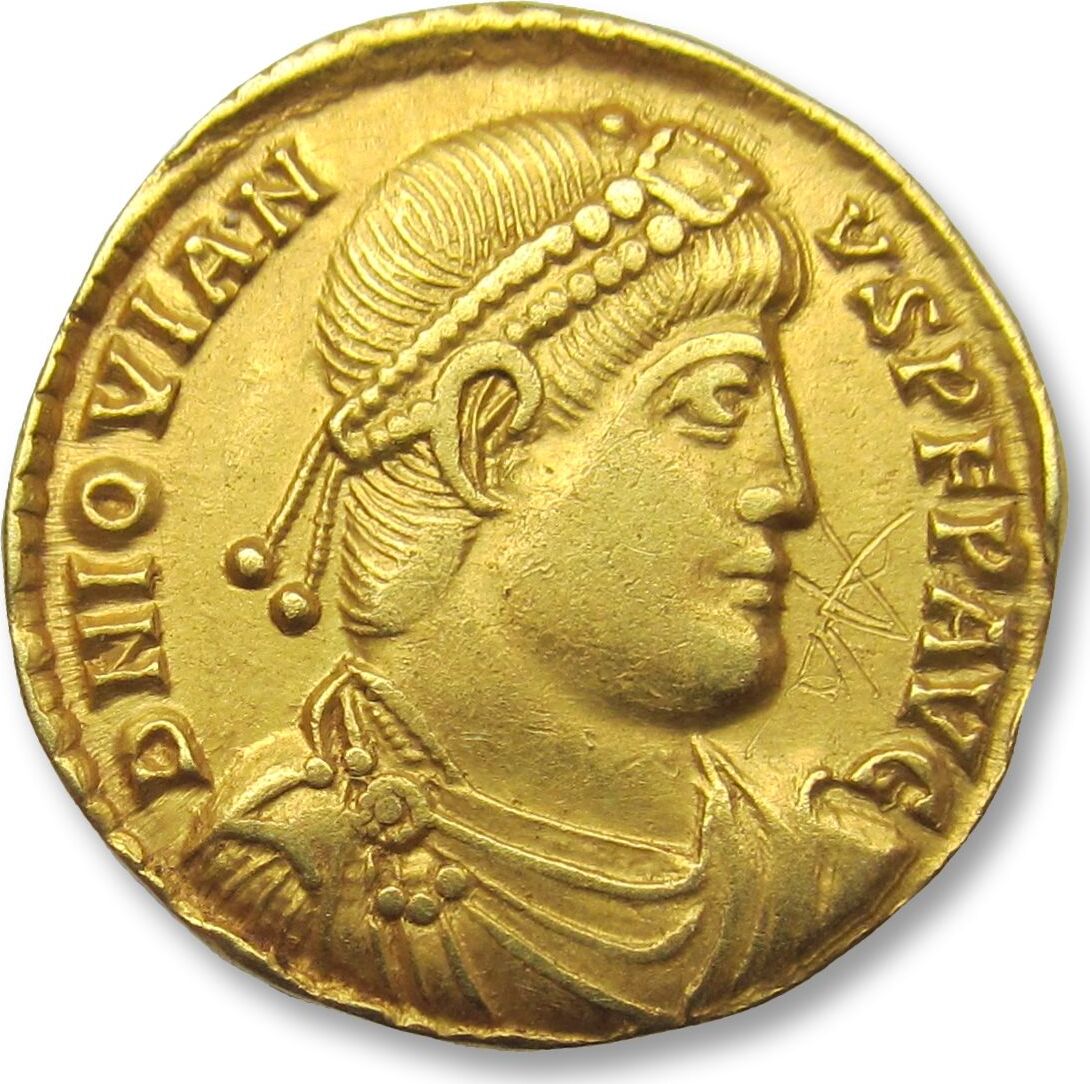 ROMAN EMPIRE AV gold solidus 363-364 A.D. Jovian / Iovianus