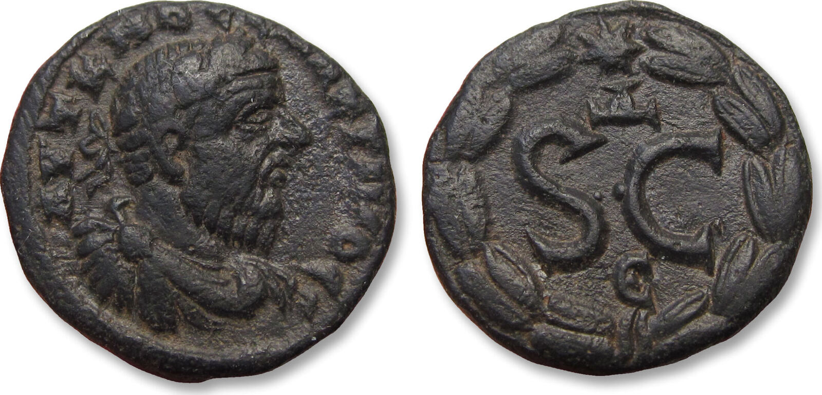 ROMAN EMPIRE AE 18mm provincial coin 217 218 A.D. Macrinus Syria