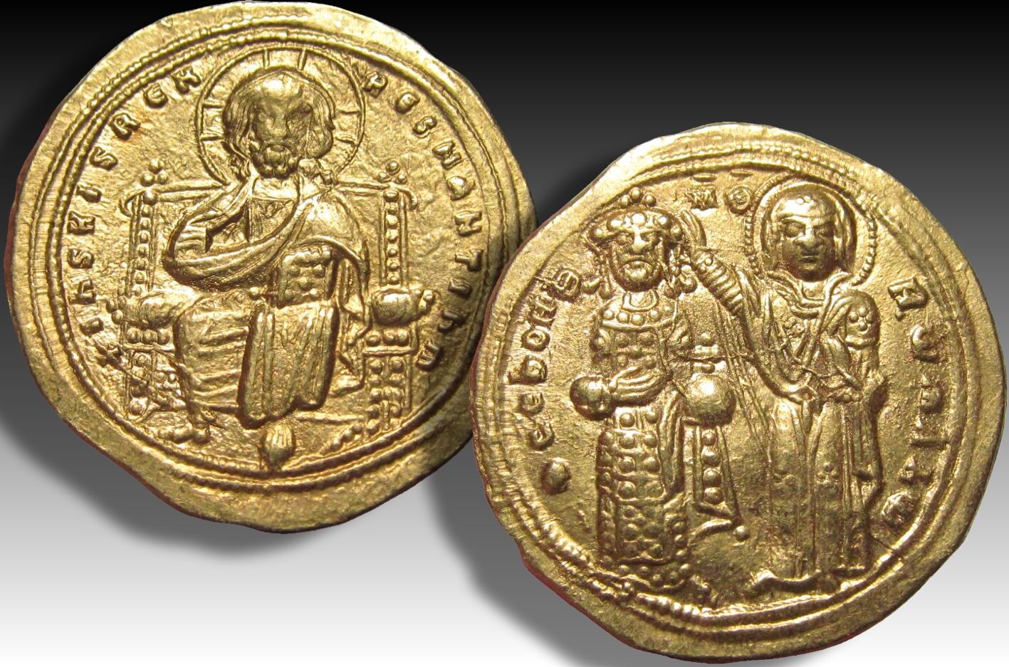 BYZANTINE EMPIRE AV gold histamenon nomisma 1028-1034 A.D. Romanos