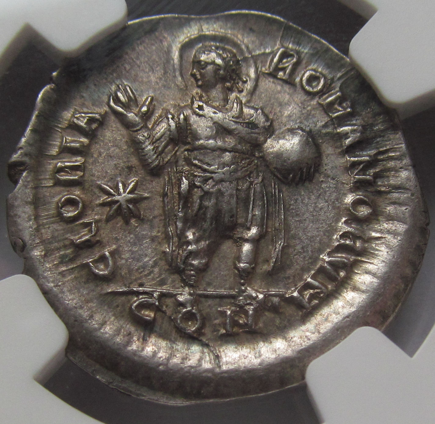ROMAN EMPIRE AR miliarense / miliarensis circa 408-420 A.D.