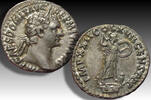 ROMAN EMPIRE AR silver denarius Domitian / Domitianus, Rome - IMP XXII COS XVII CENS P P P - -