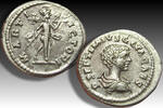 ROMAN EMPIRE AR silver denarius Geta as Caesar, Laodicea ad Mare mint - MARTI VICTORI - great centering - -
