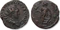 ROMAN EMPIRE AE antoninianus Tetricus II as Caesar, Trier or Cologne mint - SPES AVGG - sharp portrait -