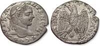 ROMAN EMPIRE BI/AR 26mm tetradrachm Caracalla, Syria, Laodicea ad Mare mint - variety with star symbol - -