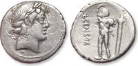 ROMAN REPUBLIC AR silver denarius L. Marcius Censorinus, Rome mint -