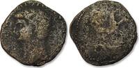 ROMAN EMPIRE AE As or dupondius? Claudius - possibly a barbaric imitation? - very crudely struck & reduced -