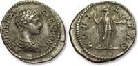 ROMAN EMPIRE AR silver denarius Geta as Caesar, Rome mint - NOBILITAS - -