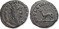 AE/BI antoninianus circa 267-268 A.D. ROMAN EMPIRE Gallienus, Rome mint - APOLLINI CONS AVG - Part of Gallienus  popular zoo series VF/VF+ dark p...