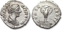 ROMAN EMPIRE AR silver denarius DIVA Faustina II Junior, Rome - struck under Marcus Aurelius & Lucius Verus - -