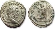 ROMAN EMPIRE AR silver denarius Caracalla, Rome mint - P M TR P XVII COS IIII P P, Jupiter - -