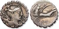ROMAN REPUBLIC Ti. Claudius Nero, Rome - control number CXXXXV - AR silver denarius 79 B.C. VF
