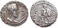 ROMAN REPUBLIC Mn. Aquillius, Rome mint - nice full strike - AR silver denarius 71 B.C. VF+/EF- attractive light steelgrey toning, hints of luster