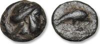ANCIENT GREECE AE 11mm CARIA, Mygissos - scarce little coin - -