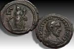 23mm BI tetradrachm circa 245-246 A.D. ROMAN EMPIRE Philip I The Arab, Alexandria - Ex Dr. Busso Peus Auktion 323, november 1988- EF/EF+ nearly a...