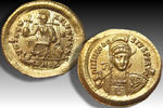 ROMAN EMPIRE AV gold solidus circa 430-440 A.D. Theodosius II, Constantinople - VOT XXX MVLT XXXX S 