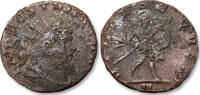 ROMAN EMPIRE Silvered antoninianus Aureolus, Mediolanum (Milan) mint 3rd officina - VIRTVS EQVIT - -
