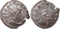 BI silvered antoninianus circa 267 -268 A.D. ROMAN EMPIRE Aureolus, Mediolanum (Milan) mint 1st officina - FIDES EQVIT - VF/VF+ quite some origin...