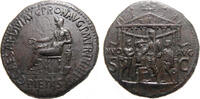 Roman Empire sestertius Caligula 37-41 AD Roma mint 40-41 AD. about Extremely fine brown patina