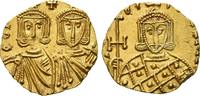 Solidus ca.  764 - 775 n.  Chr.  Prägeschwächen, Rs.  Kratzer, vz-st 1500,00 EUR ücretsiz kargo