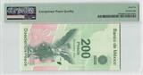2010 MEXICO P.129b - 200 Pesos 2008 / Commemorative PMG 66 EPQ