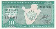 Africa BURUNDI P.33d - 10 Francs UNC -