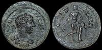 Lydia, Saitta. Elagabalus. AD 218-222. Æ 16mm, 2.37 g. Apollo -
