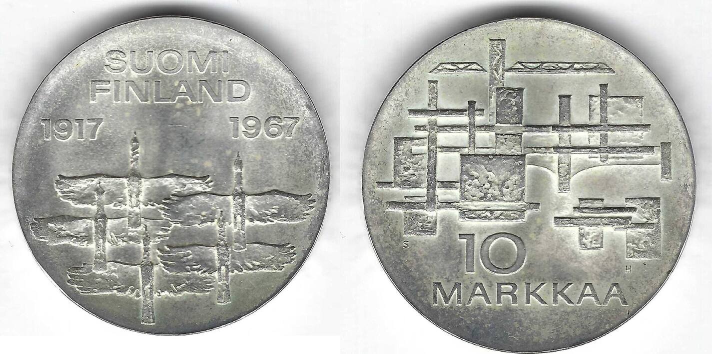 Finlande 10 Markkaa 1967 Suomi EF | MA-Shops