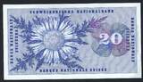 Suisse / Switzerland / Schweitz 20 Francs 07/03/1973 Helvetia  série 93W VF+