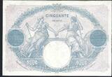 France / Frankreich 50 Francs 19/12/1922 Bleu et Rose A.9434 VF