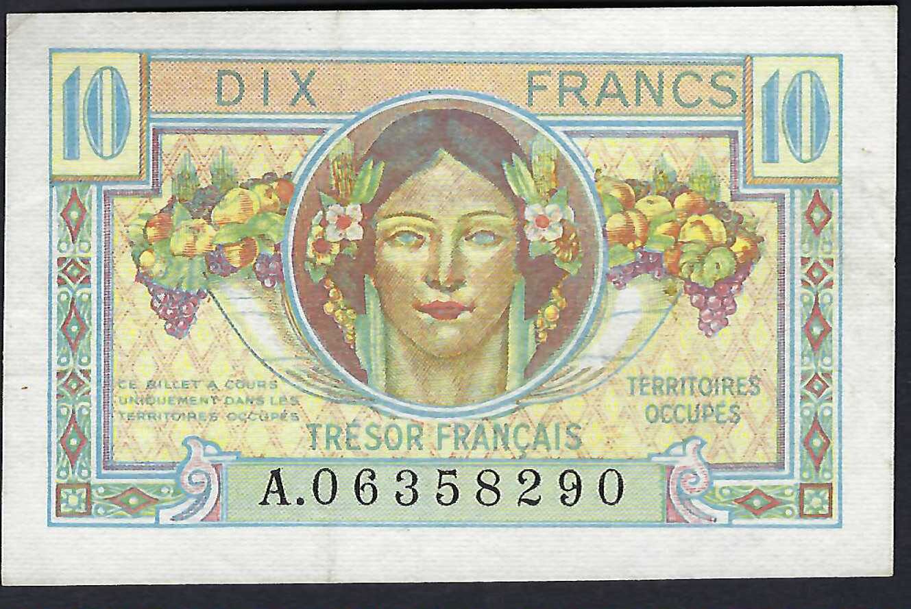 France 10 Francs 1947 Trésor Français Série A VF / EF | MA-Shops