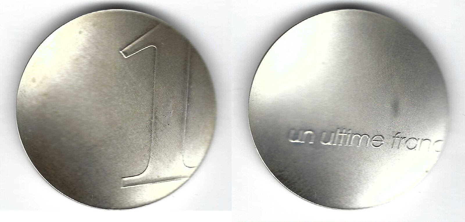 スタルク UN ULTIME FRANC 2001 最後の1フラン銀貨 新品 スタルク UN ULTIME FRANC 2001 最後の1フラン銀貨 新品 1 Franc (The