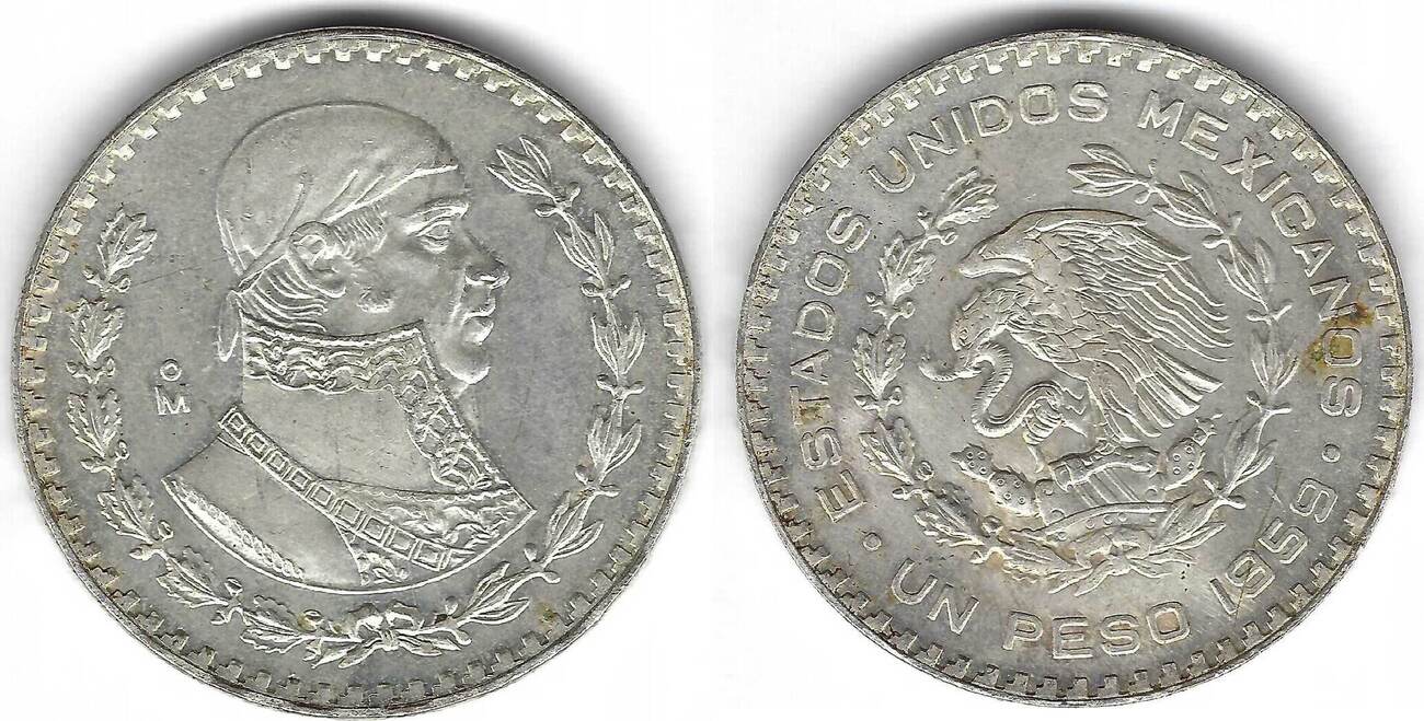 Mexique Mexico Peso 1959 Estados Unidos Mexicanos EF