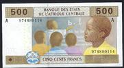 Gabon 500 Francs Banque des états de l'Afrique Centrale -
