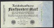 Allemagne / Deutschland / Germany 500 Mark Reichsbanknote -