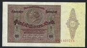 Allemagne / Deutschland / Germany 5 Millionen Mark Reichsbanknote -