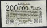 Allemagne / Deutschland / Germany 200000 Mark Reichsbanknote -