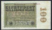 Allemagne / Deutschland / Germany 100 Millionen Mark Reichsbanknote -