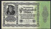 Allemagne / Deutschland / Germany 50000 Mark Reichsbanknote -