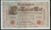 Allemagne / Deutschland / Germany 1000 Mark Reichsbanknote -