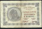 Sarre / Saarland 50 Centimes Mines domaniales de la Sarre série B -