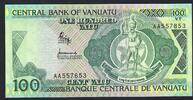 Vanuatu 100 Vatu Central Bank of Vanuatu AA -