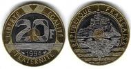 France / Frankreich 20 Francs Mont Saint Michel avec abeille -
