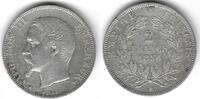 France / Frankreich/ Strasbourg 2 Francs Napoléon III tête nue -