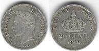 France / Frankreich / Strasbourg / Straßburg 20 Centimes Napoléon III tête laurée -