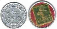 5 Centimes 1920 France / Frankreich Timbre-monnaie VZ