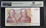 Bank of England £50 banknote, issued in 2010 (dated 2015), PMG 66 EPQ Pick #393b