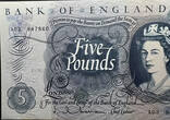 Bank of England Five Pounds ND (1963–1967) — Bank of England Five Pounds